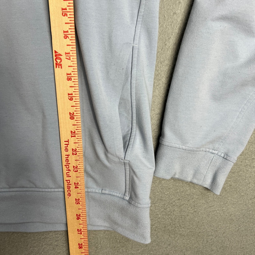 Lululemon City Sweat Pullover Hoodie Mens L Light Blue Activewear Pockets Gym - Picture 7 of 8
